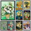 Impressionist Vincent Van Gogh Bouquet Sunflowers In Vase Poster Canvas Painting Abstract Roses Wall Art Room Home Decoration