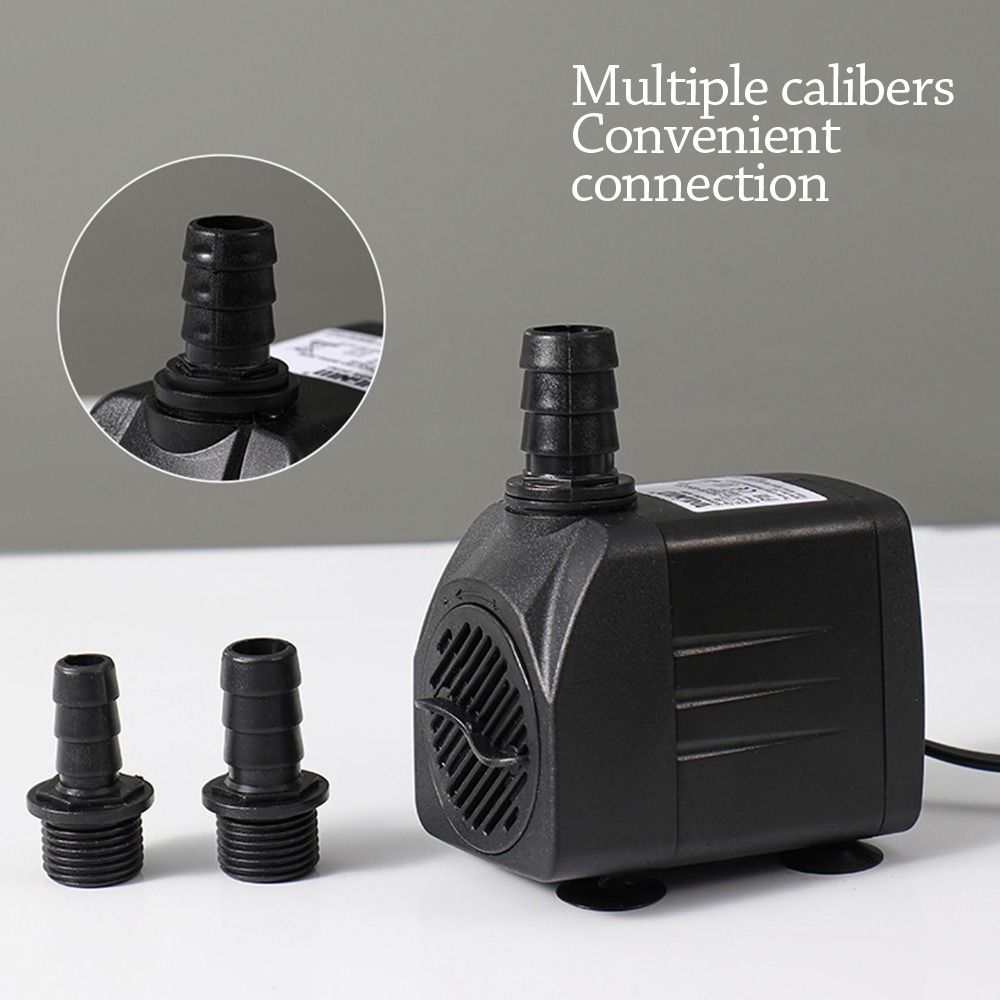 Ultra-Quiet Fountain Pump Submersible Ponds Fountains Fish Tank Filter Pump  Fish Pond Aquarium
