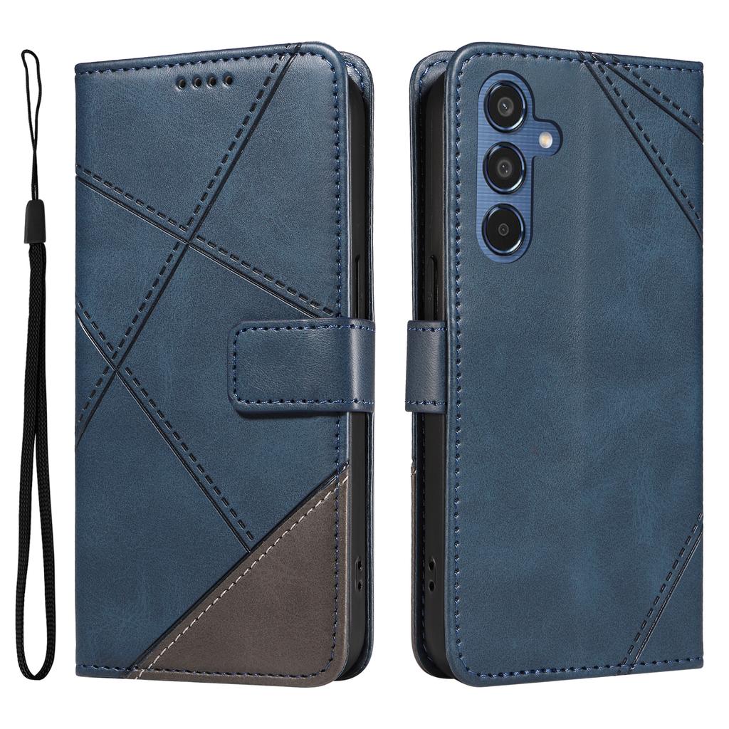 Чехол для Samsung Galaxy M35 5G, складная подставка, кожаный геометрический кошелек, чехол для телефона