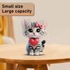 2D Flat DIY Cat Acrylic Shaking Head Table Top Diamond Painting Ornament Kits for Adults/Beginners Gift Idea Home Decor