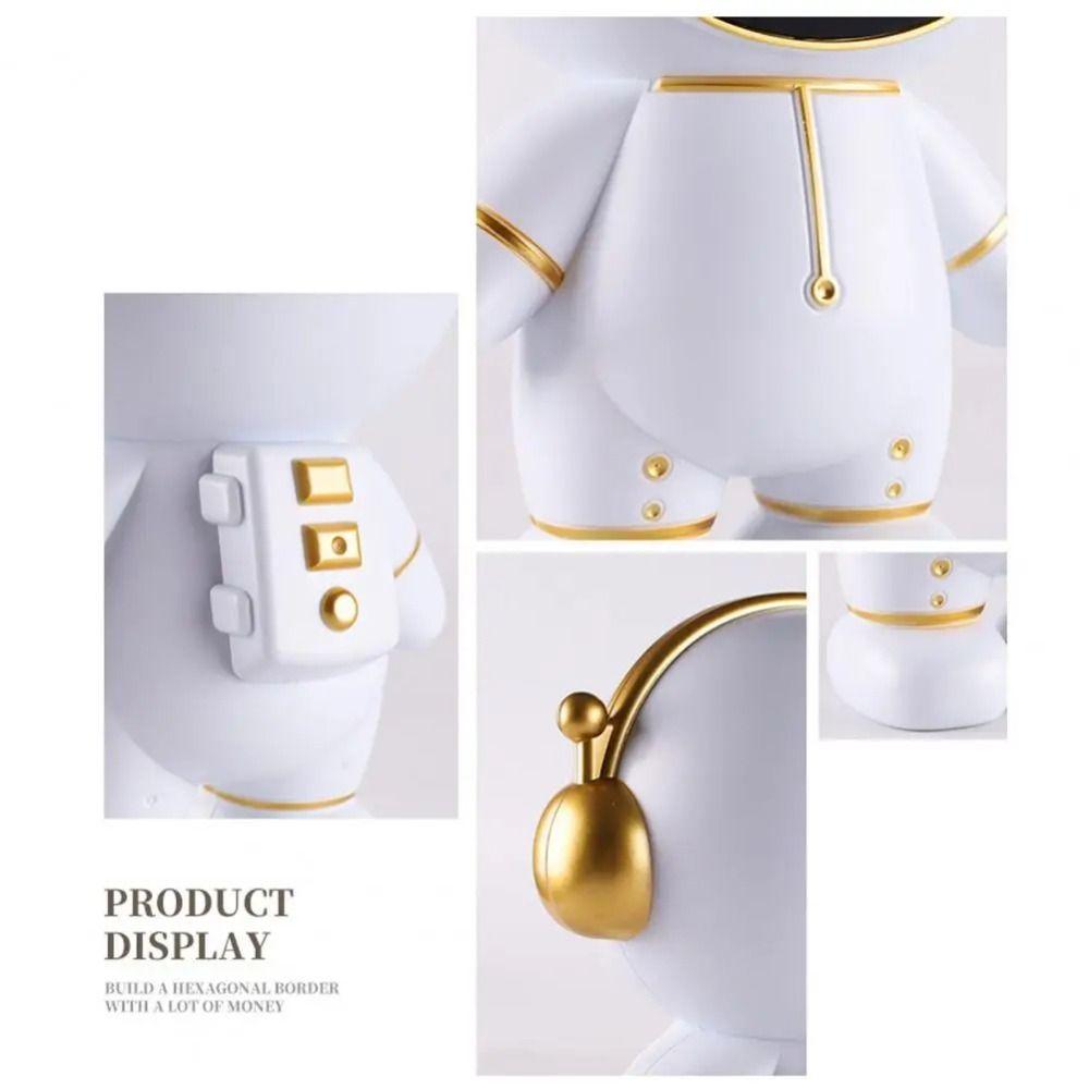 Large Capacity Astronaut Piggy Bank With Light Collection Ornament Adults/Girls/Boy