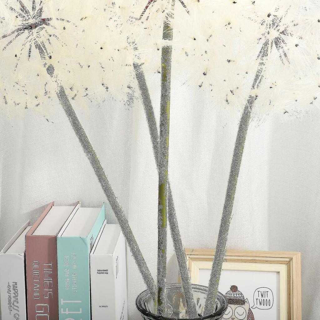 Artificial Flower Dandelion Simulation Dandelion/flower White Plastic Iron Wire For Home Garden Decoration Fake Flowers-hao