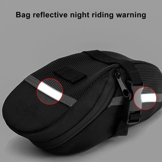 Водонепроницаемая сумка для велосипедного сиденья, большая вместительная застежка-молния, быстросъемная подседельная стойка, седло, набор для хранения инструментов со светоотражающей полосой