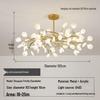 Firefly Chandelier: Modern Minimalist Branch Light for Living Room, Bedroom, or Dining Room - Nordic Creative Design