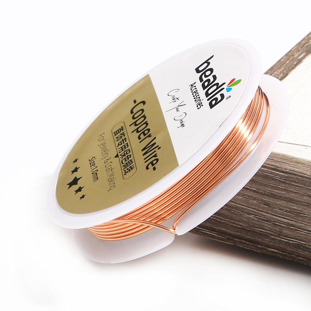 Copper Beading Wire for DIY Bracelet Necklace Colorfast Jewelry Cord String Craft Making