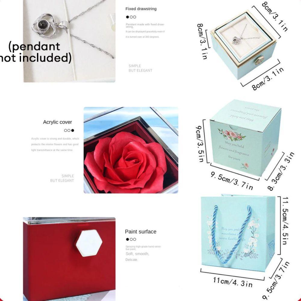 Ring Display Proposal Ring Boxes Eternal Rose Jewelry Display Rack Mother's Day