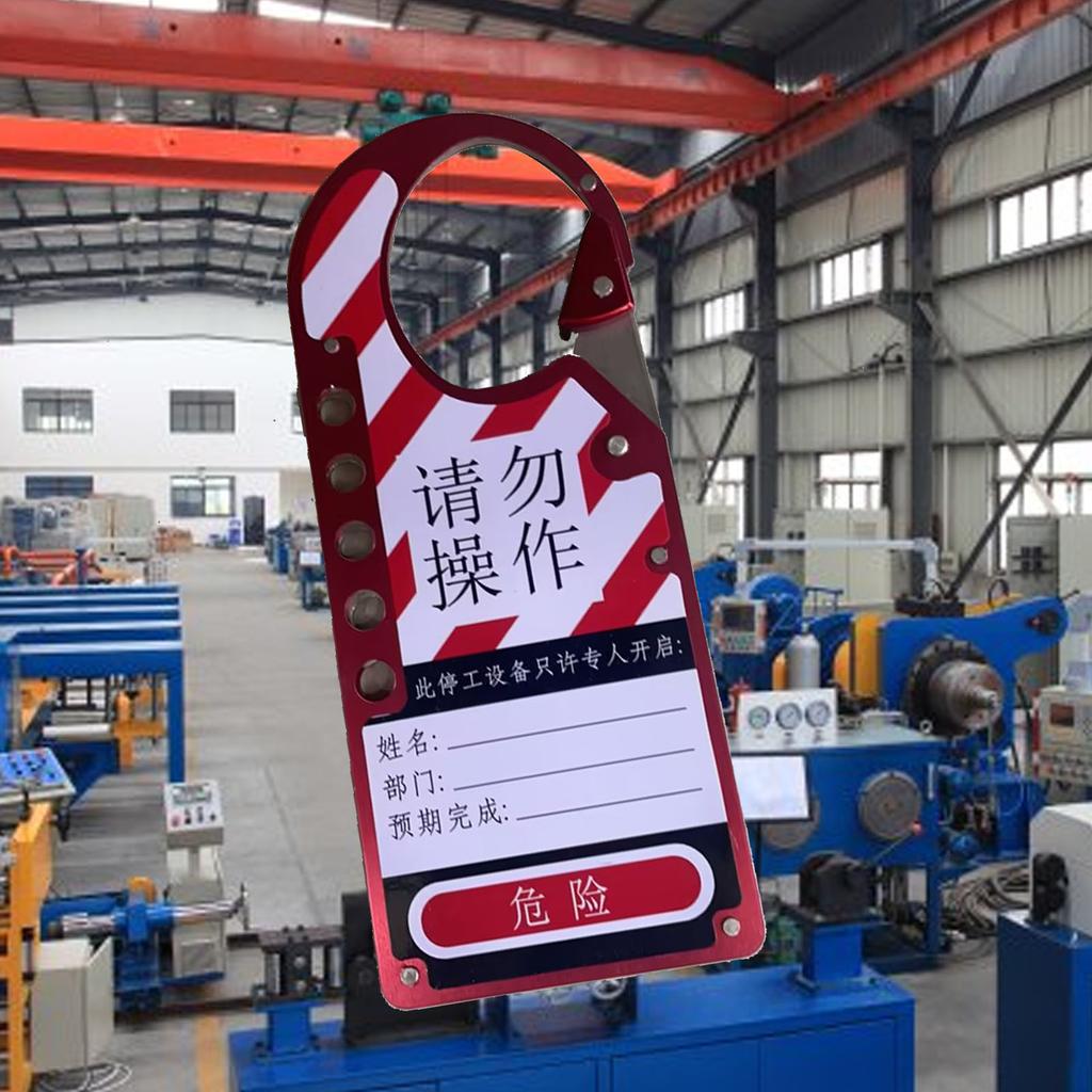 Safety Lockout Tag Holes Locking Tagout Tool Aluminum Alloy Lock Hasp for Industrial Electrical Is