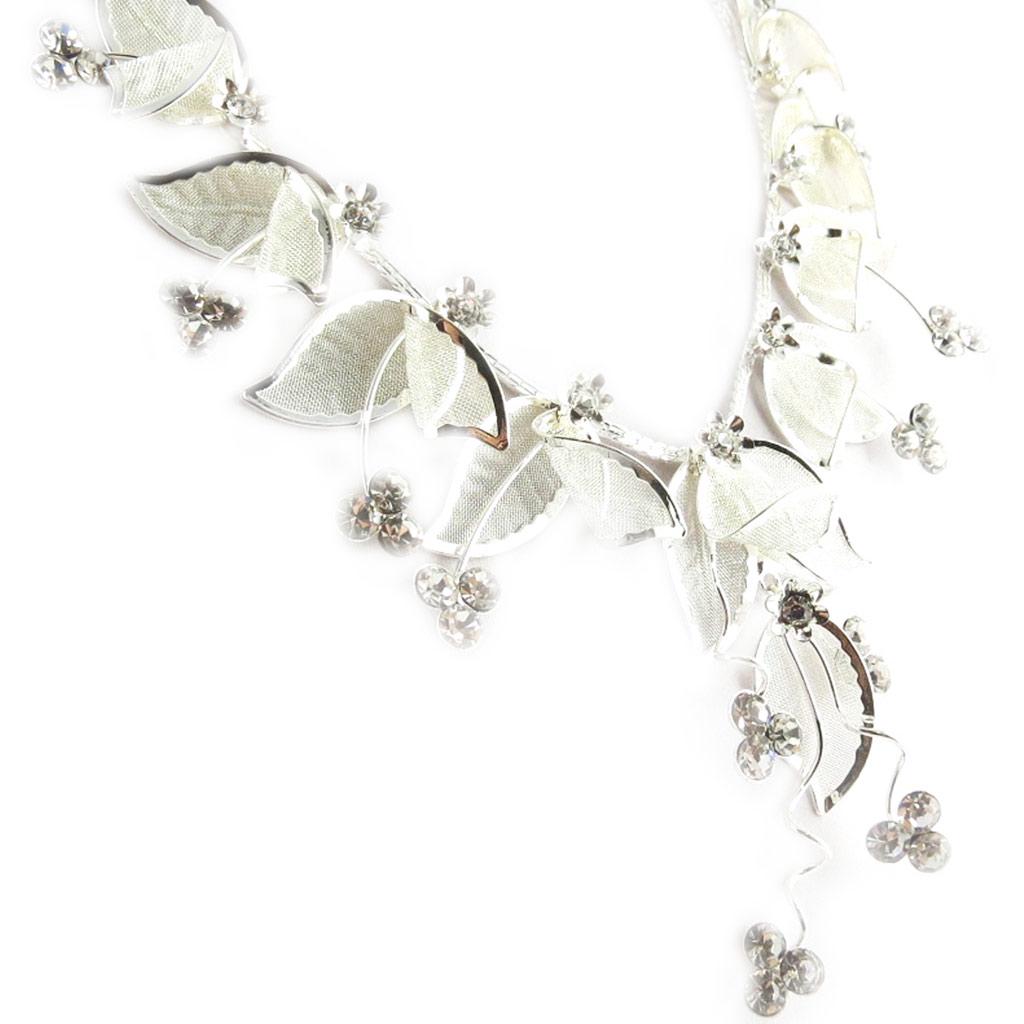 Les Trésors De Lily [E1396] — Белое дизайнерское колье «Гала»