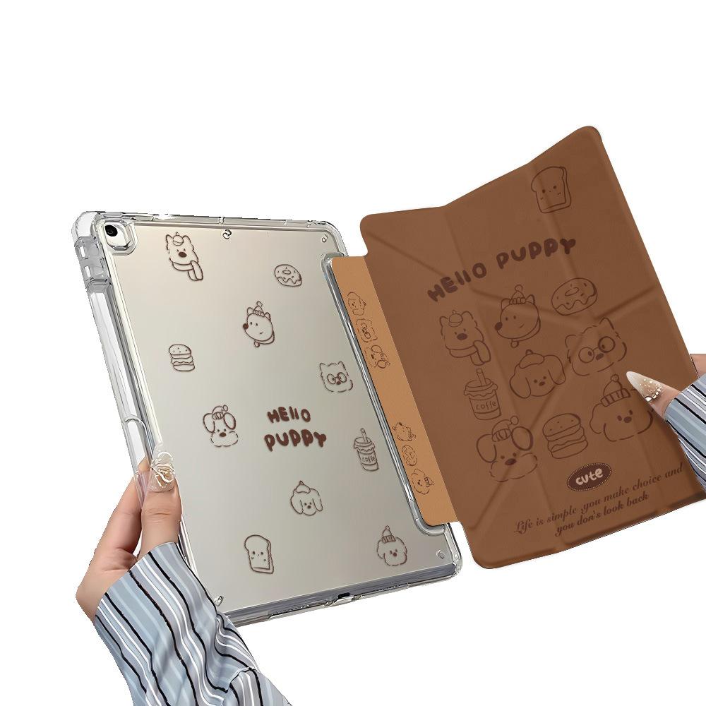 Ретро-животные подходят для наклейки с Y-образным складным краем для iPad 11 дюймов, защитного чехла для планшета с держателем для стилуса, iPad Pro 13 дюймов, поколение волос.