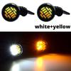 2PCS 23mm 4014 Car Auto 12Led Eagle Eye Turn Signal DayTime Running Light Spot Lamp Backup Motor Parking DayLamp DRL Waterproof