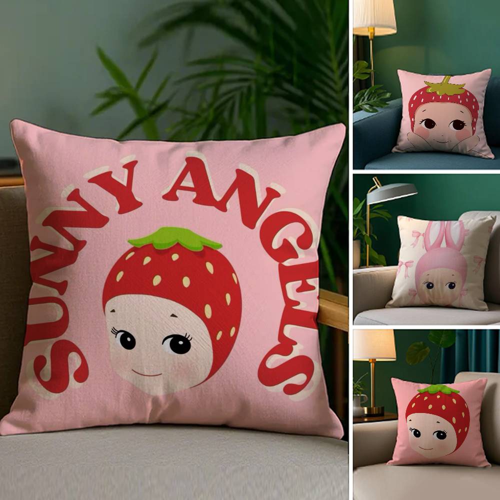Cartoon Hot S-Sonnies Pillow Case Plush Fabric Soft Double Sided Print Sofa Cushion Cover Throw Pillow Covers