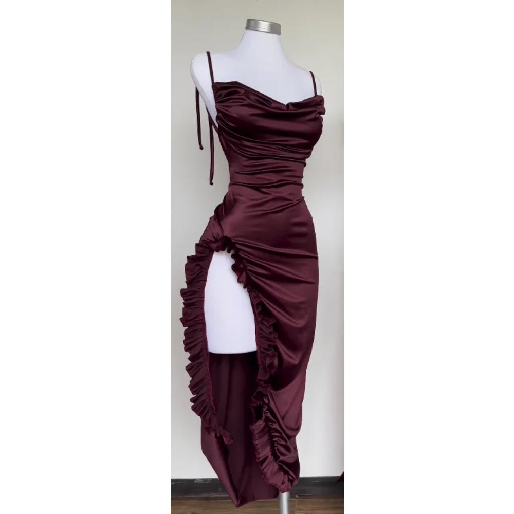 Европа и Соединенные Штаты Взрывное Новое Трансграничное Платье Летнее Чувство Взрослости Y2K Сексуальное Платье Халтер SpiAe Girl