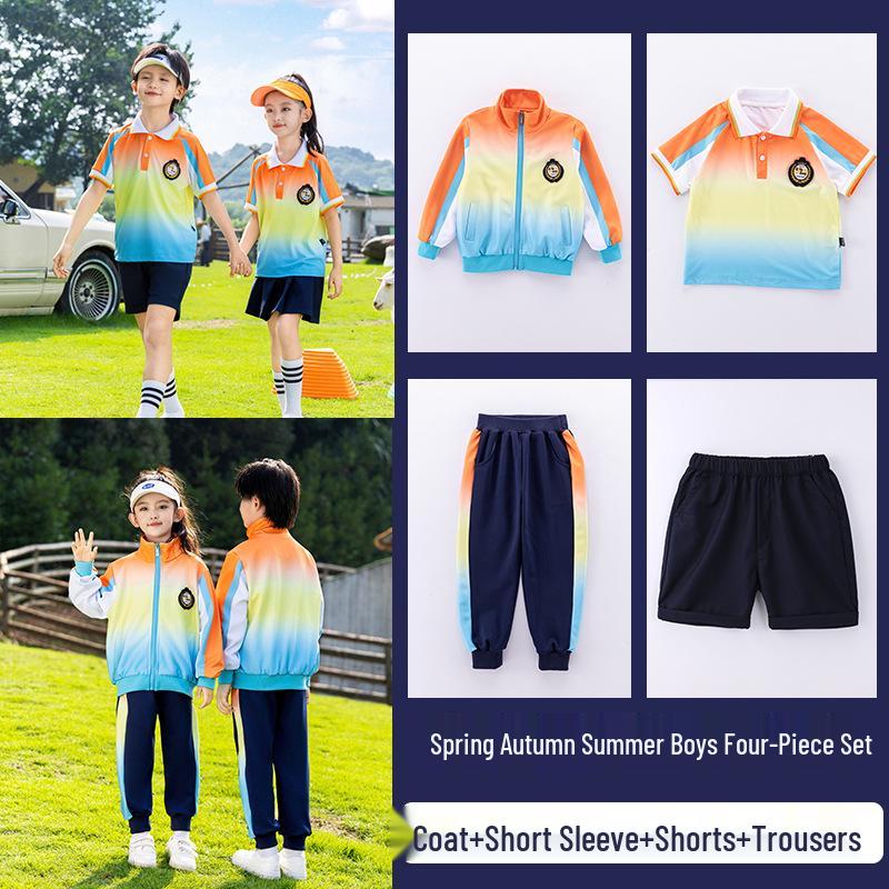 Детский комплект школьной и спортивной формы в стиле колледжа из трех предметов