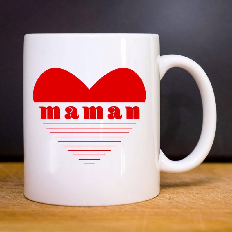 Mug MAMAN CŒUR ROUGE
