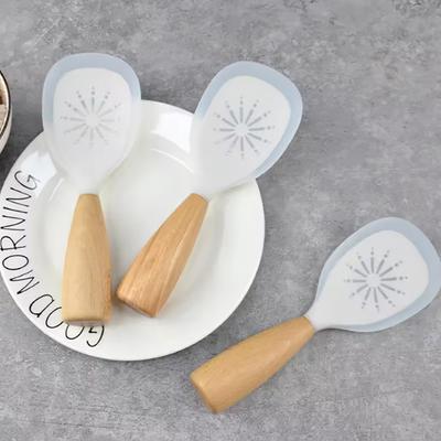 Силиконовая ложка для риса, термостойкая пищевая силиконовая лопатка для риса, антипригарная рисоварка, кухонный инструмент, бытовая ложка для риса