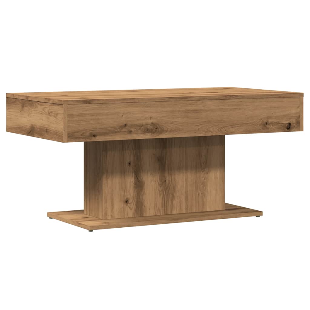 Artisan Oak Coffee Table 96 x 50 x 45 cm Engineered Wood