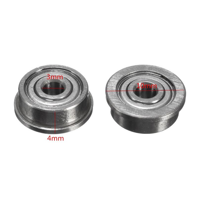 10 шт. F623ZZ фланцевая втулка шарикоподшипники мини металлические фланцевые шарикоподшипники с двойным экранированием 3D принтер