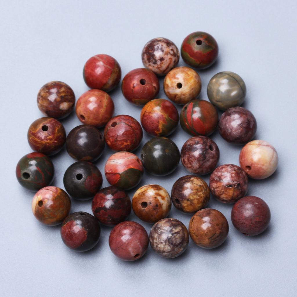 20/30/40 шт. 4/6/8/10 мм для изготовления ювелирных изделий своими руками, подвески, ожерелья, большое количество, бусины Пикассо из яшмы из натурального камня, нежные ювелирные аксессуары