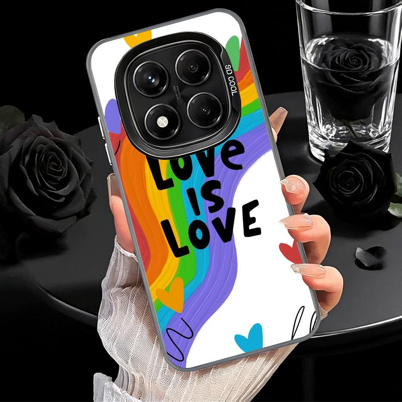 LGBT Rainbow Love Is Love Shockproof Phone Case for Xiaomi Redmi Note 15 14 13 12 Pro Plus 11 11S 11T 5G Cover Anti Fall Fundas