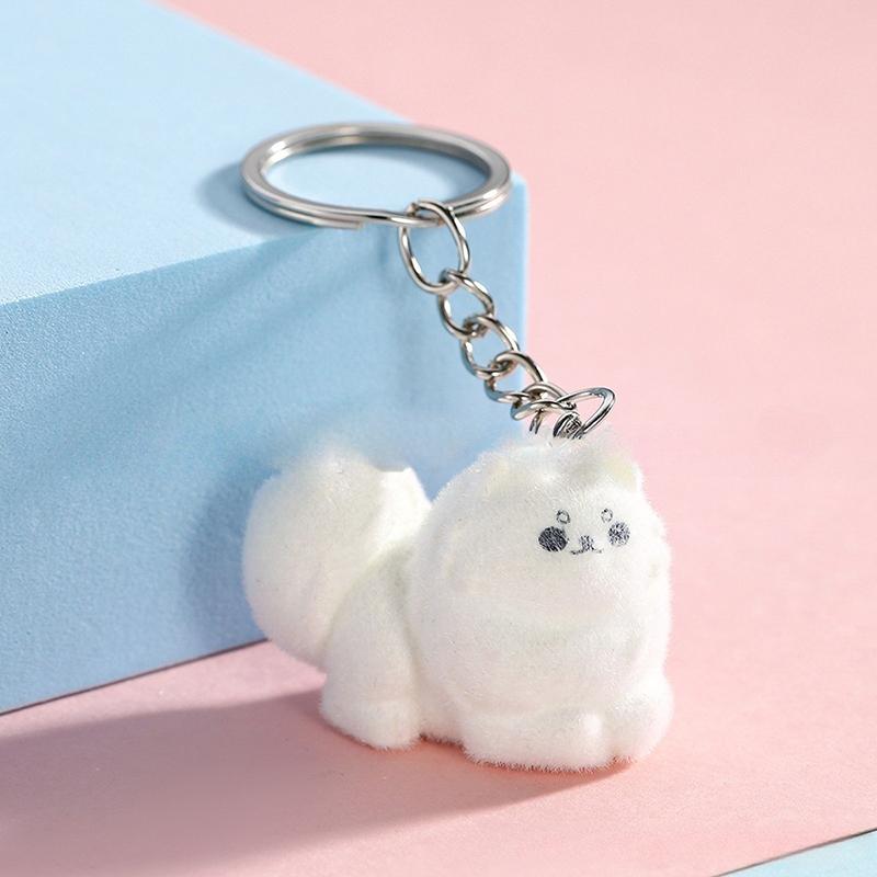 Милый мультяшный трехмерный брелок в виде щенка-кролика, брелок для ключей, новинка, креативный рюкзак, украшения, аксессуары, подарки