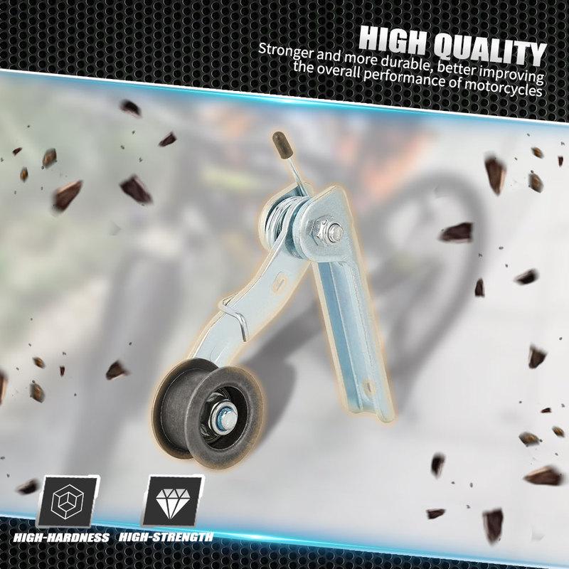 Chain Tensioner Kit Chain Adjuster With Guide Wheels Pulley Roller Tool Motorcycle Accessories For MX 350 Dirt Pit Bike Iron