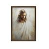 Poster Heart of Love - Portrait of Jesus Poster Heart of Love - Portrait of Jesus, 50X70 Cm, Gold Aluminum Frame, 230 Gsm Matte Paper