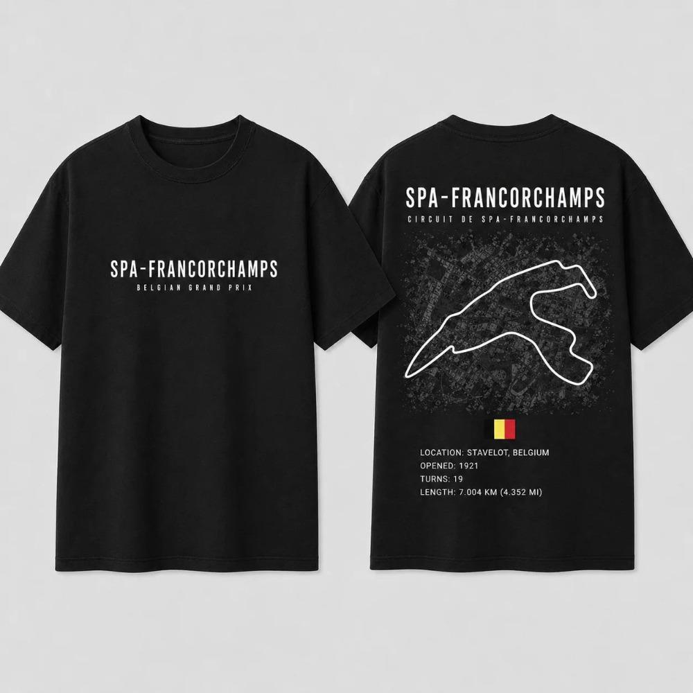 Nürburgring Printed Short-sleeved T-shirt Suitable for Car Racing Enthusiasts Men's Women Clothing 2026 Summer New T Shirt Tops