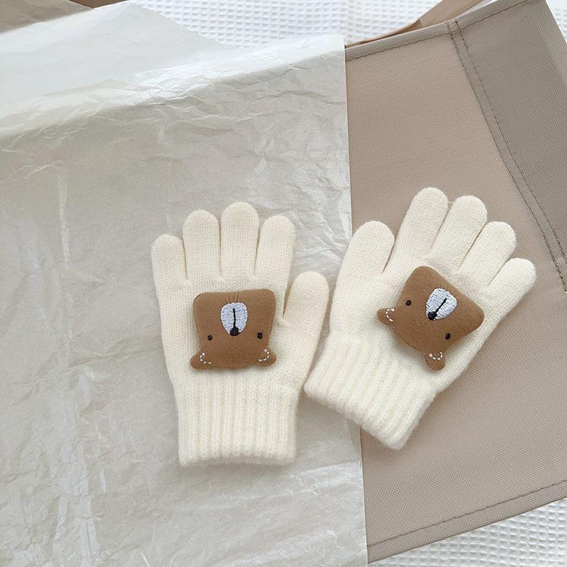 Winter Mink Imitation Solid Color Gloves