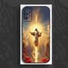 Чехол для телефона 'Бог Иисус Молись Покрой' для Samsung Galaxy A13, A21s, A22, A31, A32, A52, A53, A71, A80, A91 Мягкий Черный Чехол