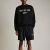Fear of God Essentials Тяжелые Флисовые Футбольные Шорты Черные Мужские Низ 160HO244310F