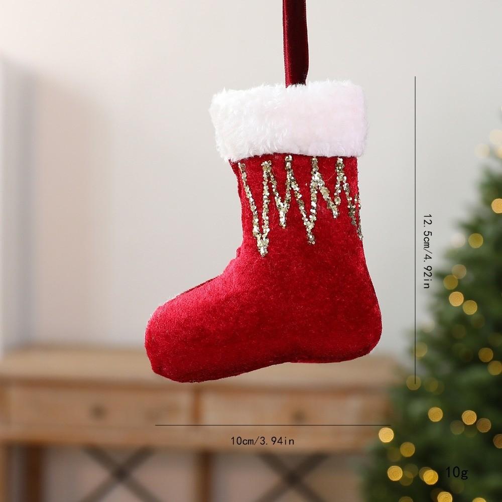 Christmas Hat Hanging Christmas Decorations Plush Christmas Ornaments Holiday New Year