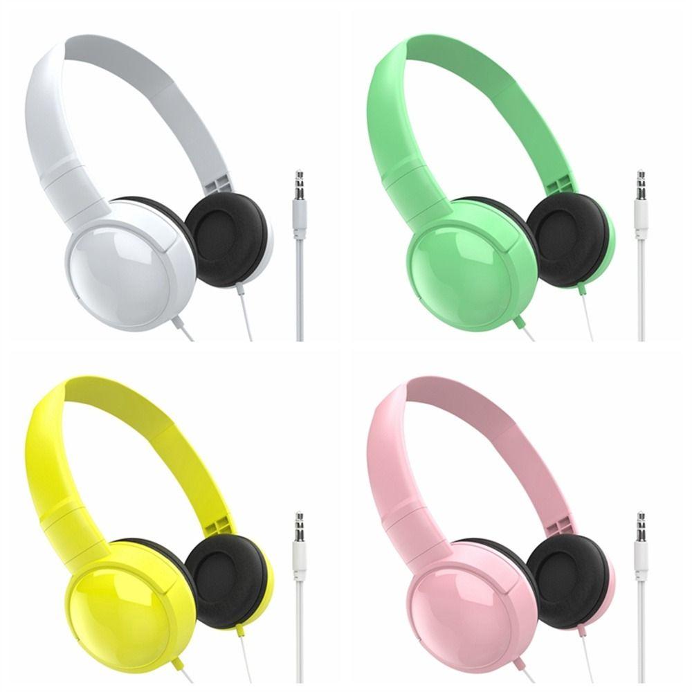 HiFi Stereo Wierd Headphones Adjustable Macaron Headphone Sport Headphone 3.5mm Headset  Computer