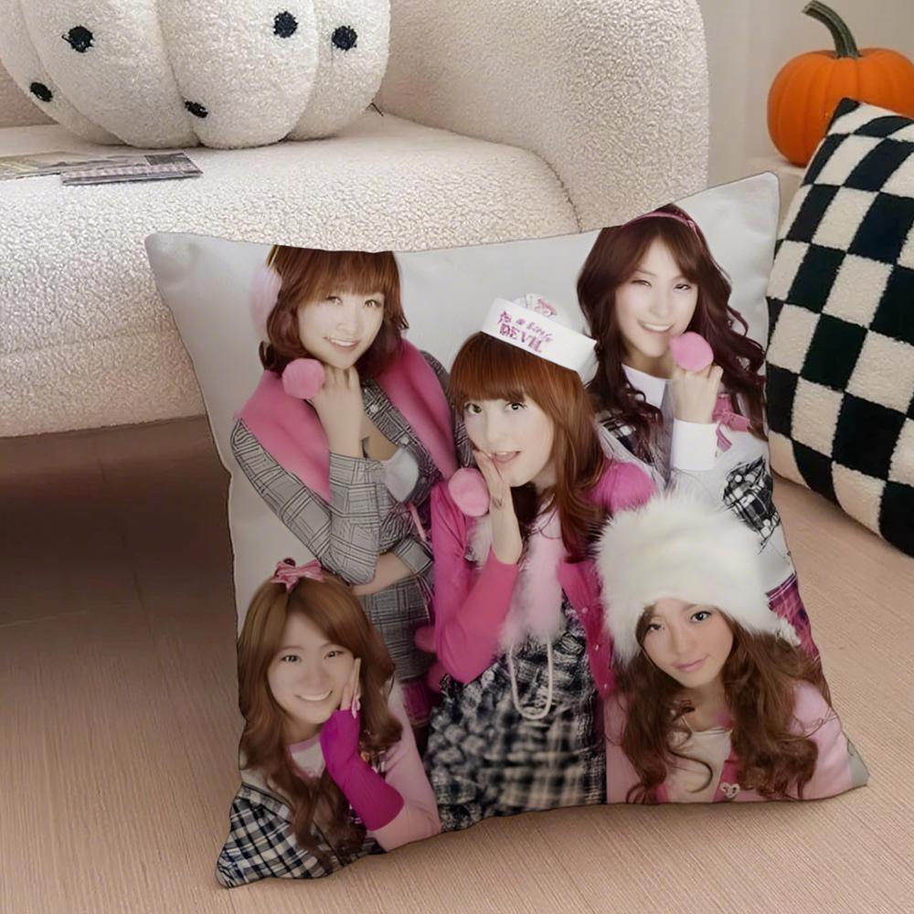 GirlGroup Kpop KKara Cushion Cover Throw Pillow Cover Hidden Button Durable Polyester Chair Cushion
