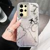 Простые линии Airline World Чехол для телефона в виде самолета для Samsung Galaxy S25 S24 S23 S22 S21 FE Plus Ultra S25+ Чехол Силиконовая накладка