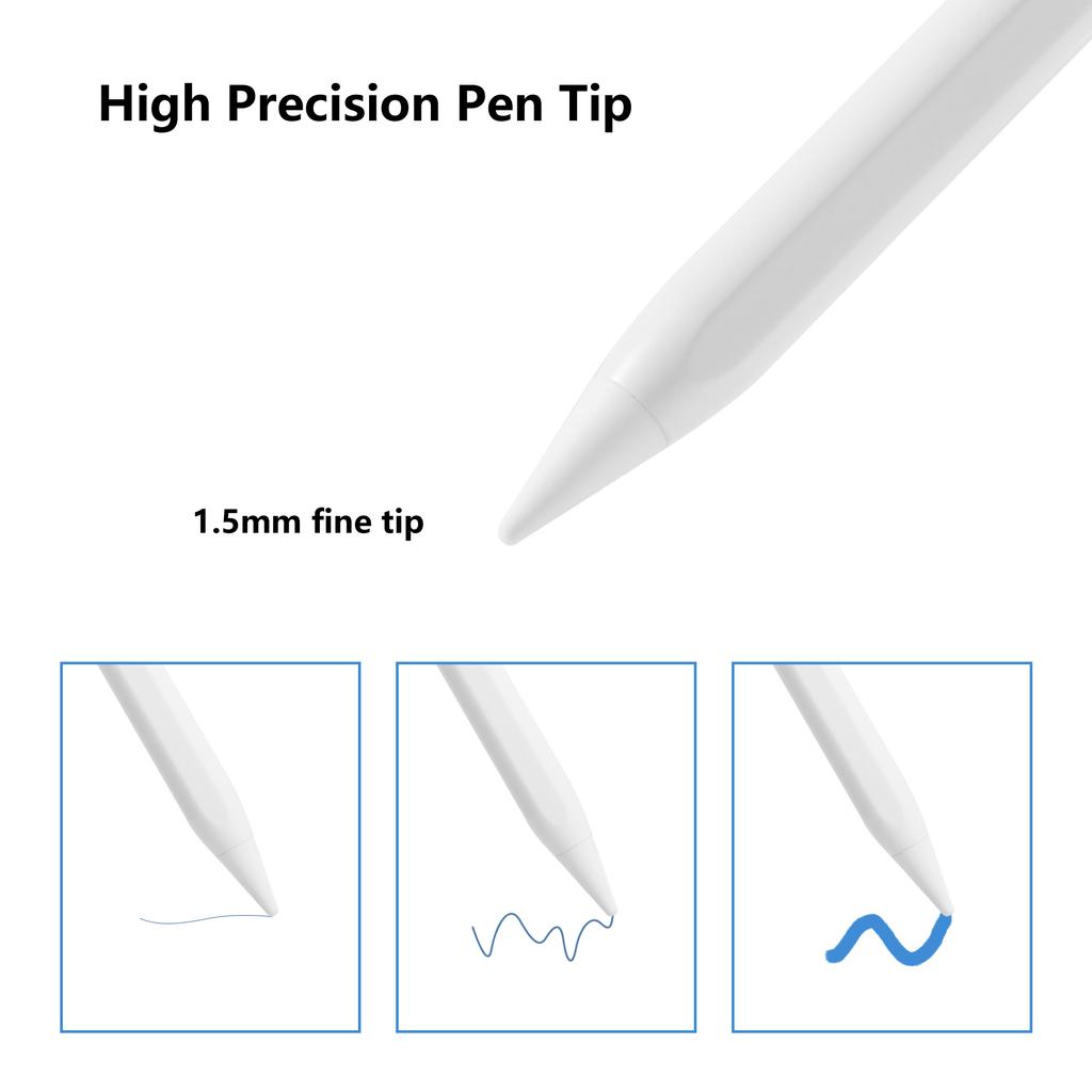 Стилус для Pencil 1 2 iPad 10-й 9-й 8-й 7-й 6-й Air 5-й 4-й 3-й Pro 12,9 11-дюймовый Mini 6 5 Air Pro 13 2024 Отклонение ладони