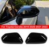 For Toyota Corolla Car Rearview Side Mirror Cover Wing Cap Exterior Door Rear View Case Trim Carbon Fiber