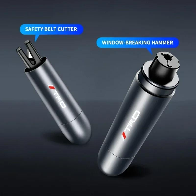 Car Safety Hammer Emergency Window Breaker Seat Belt Cutting Machine For TRD Toyota Corolla Rav4 Auris Camry Yaris CHR