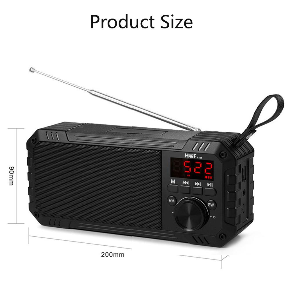 FM-радио Bluetooth 5,0 динамик портативное мини-радио для пожилых людей HiFi TF/USB MP3-плеер поддерживает запись в наушниках