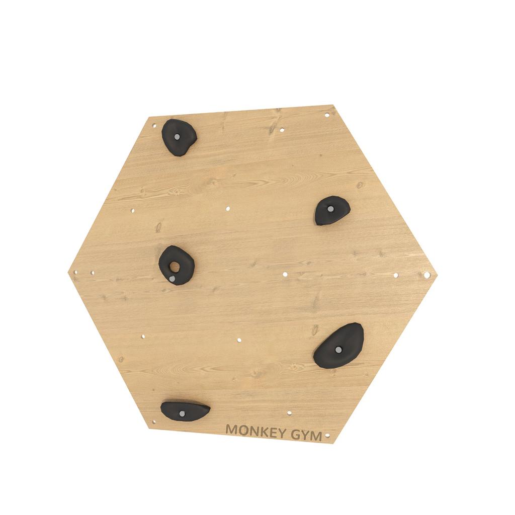 Скалолазный куб 1 Дерево - Зацепы для рук Черные