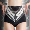 High Waist Women Underpants Tummy Control Double-layer Seamless Contrast Color Panties High Elasticity Wide Crotch Design Body Shaper Full Coverage