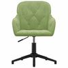 Dining Room Chairs 2 pcs Swivel Light Green Velvet