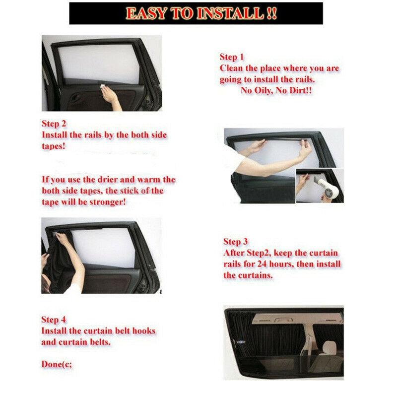 2 шт./Универсальный автомобильный фургон внедорожник VIP створчатый занавес анти-УФ солнцезащитный козырек 50*39 см