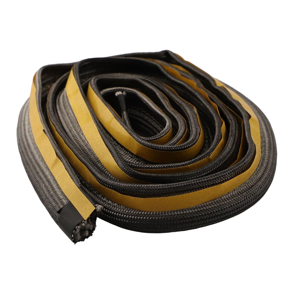 Door Seal Stove Rope Fire Glue Glass Yarns Log Woodburner Thermal Insulation 1pcs Black Brand New High Quality