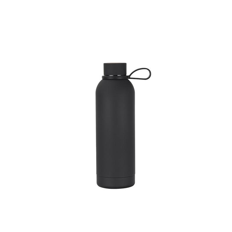 Stainless Steel USA Style Small Mouth Bottle Outdoor Sports Portable Thermos Cup Lifting Ring Water Bottle