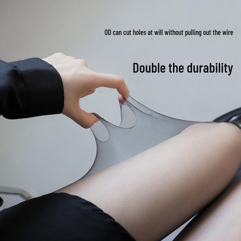 Ультратонкие черные колготки: Прозрачный, анти-крючок, телесный носок, сексуальный шелк