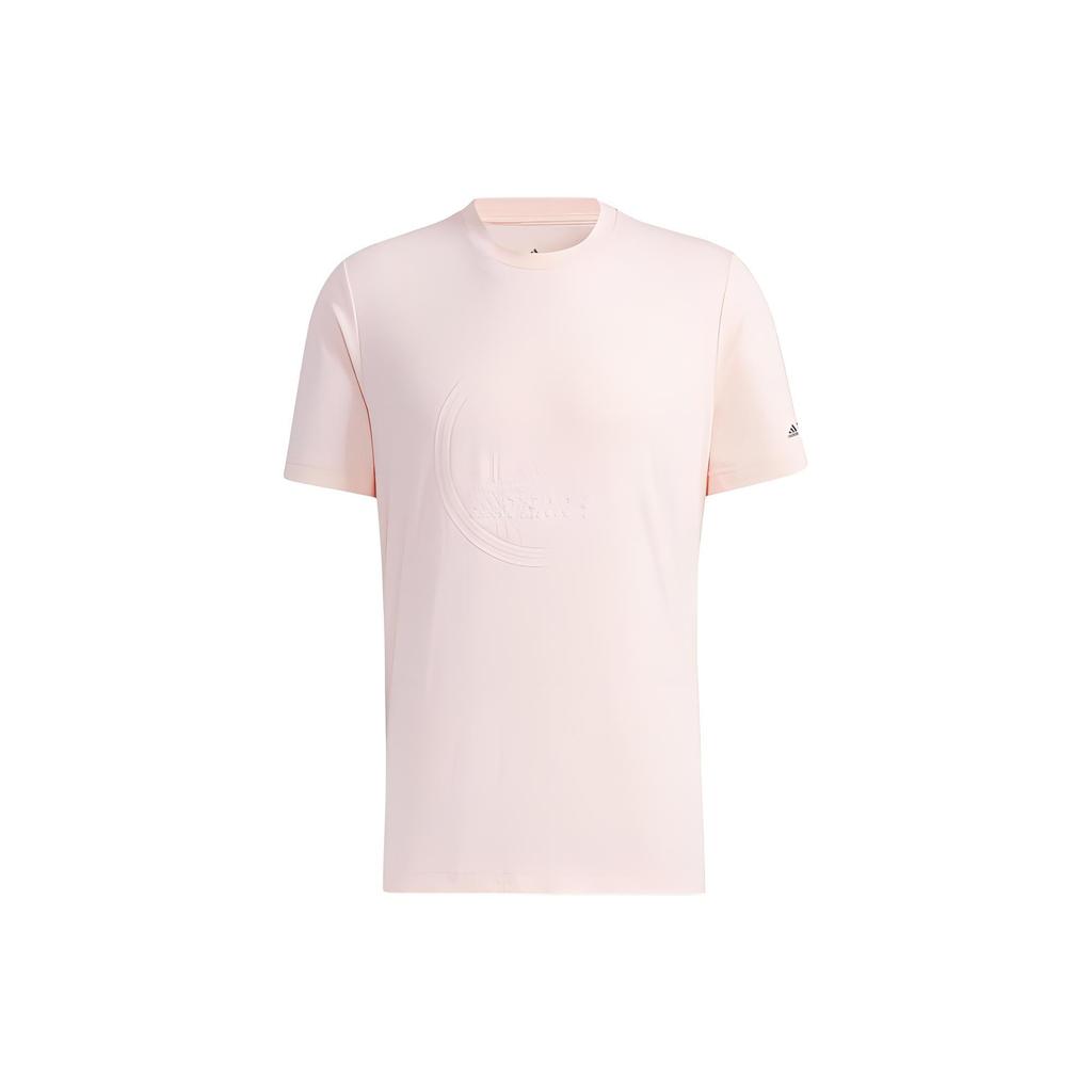 Adidas T Shirts Unisex Pink Crew Neck Moderate GN9461