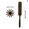 Straight Twill Hair Round Roller Wood Hair Brush Boar Bristle Nylon Hair Comb Anti Static Brush Blowing Curling Diy Hairdressing