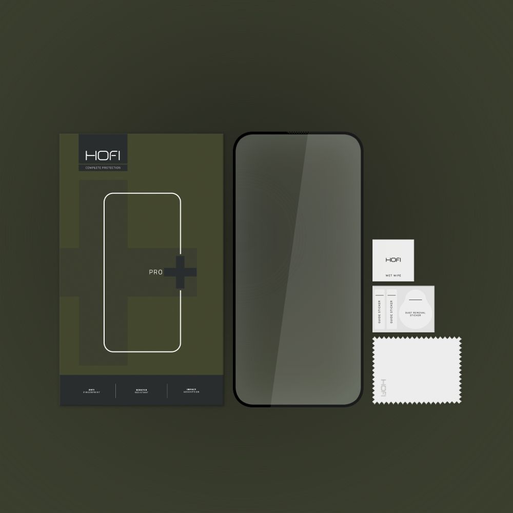 Закаленное Стекло Hofi Glass Pro+ Iphone 15 Pro Max Черный