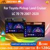 9" для Toyota Pickup Land Cruiser LC 70 79 Series 2007-2020 Android 14 Autoradio Wireless Carplay Multimedia Player Radio DVD