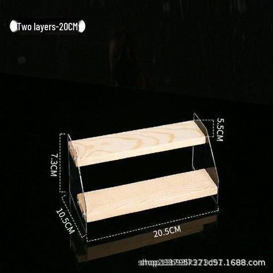 Acrylic Two-Tier Bubble Mart Doll Display Stand